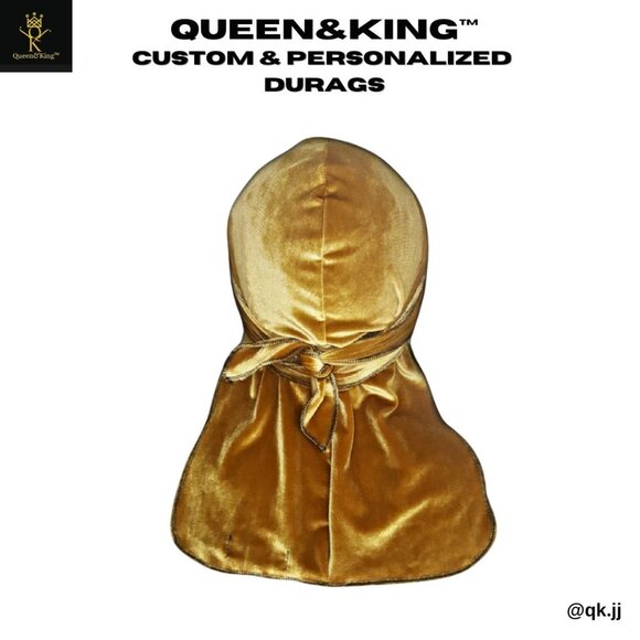 Velvet Durag (Gold) - Picture 1 of 1